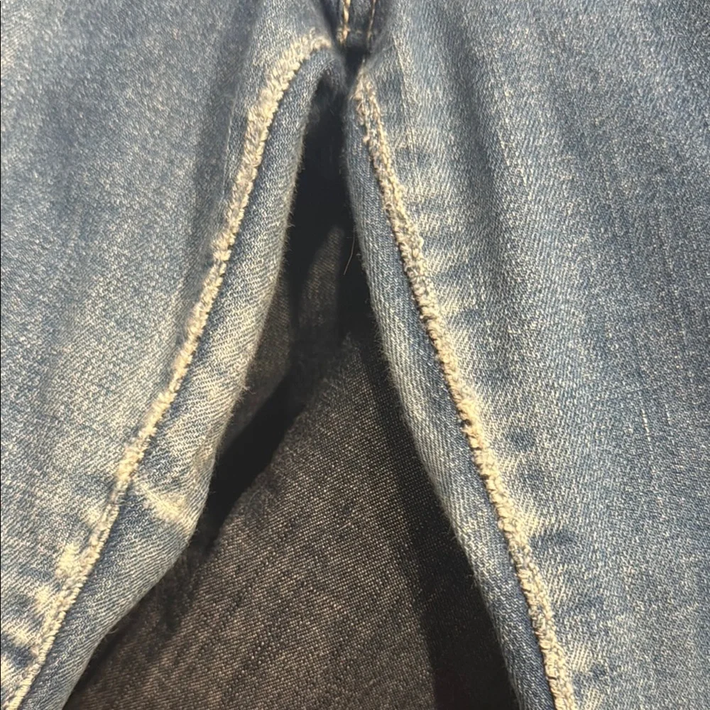 Blue Straight Jeans with Classic Denim Texture - Picture 7 of 8